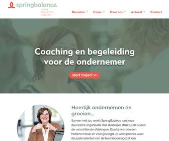SpringBalance bureau voor advies, begeleiding en coach.