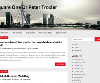 Square One Dr Peter Troxler