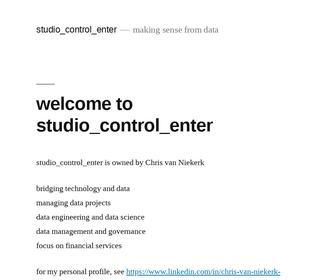 Studio Control Enter