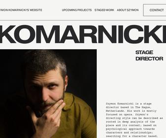 Szymon Komarnicki - Stage Director and Artist