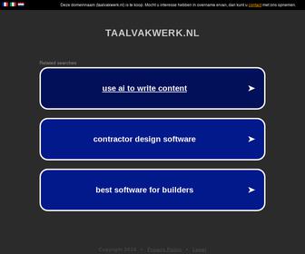 http://www.taalvakwerk.nl