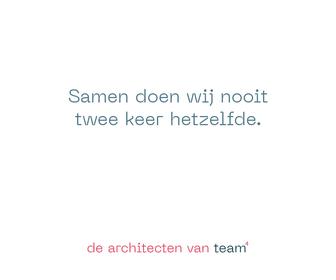 De architecten van Team 4 Groningen B.V.