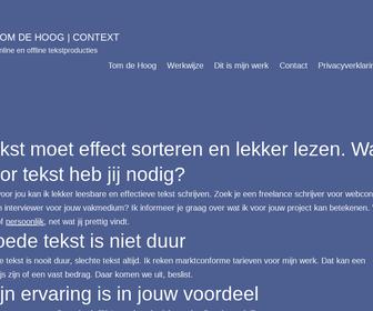 Tom de Hoog | CONTEXT