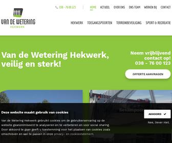 http://www.vandeweteringhekwerk.nl