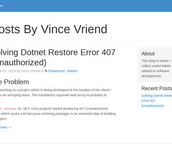 Vince Vriend Software Development
