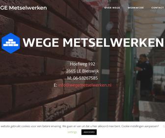 Wege metselwerken
