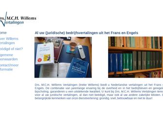 Drs. M.C.H. Willems Vertalingen