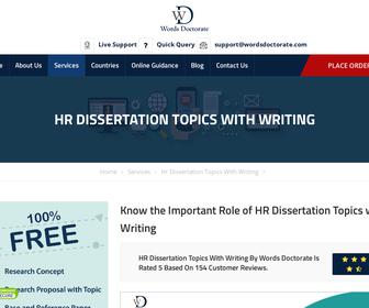 https://www.wordsdoctorate.com/services/hr-dissertation-topics-with-writing/