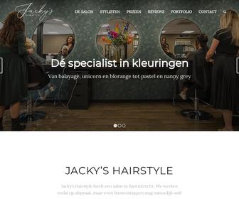 Jacky's hairstyle