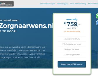 http://www.Zorgnaarwens.nl